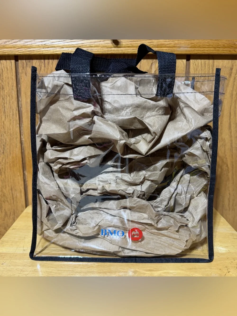 Chicago White Sox Clear Tote Bag MLB Logo BMO Bank Promo Transparent Unisex 12”